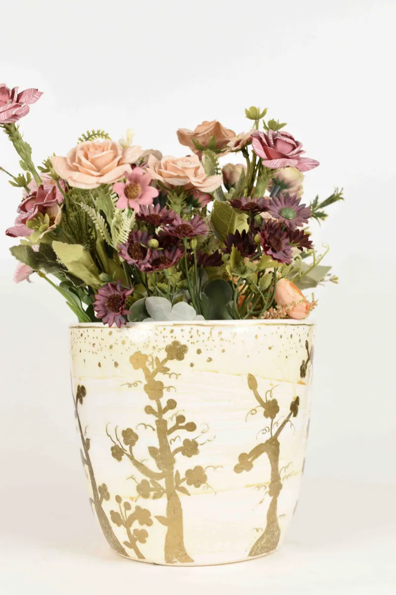 Classic Ceramic Planter — 4.5" Dia × 4" Height — Primary View
