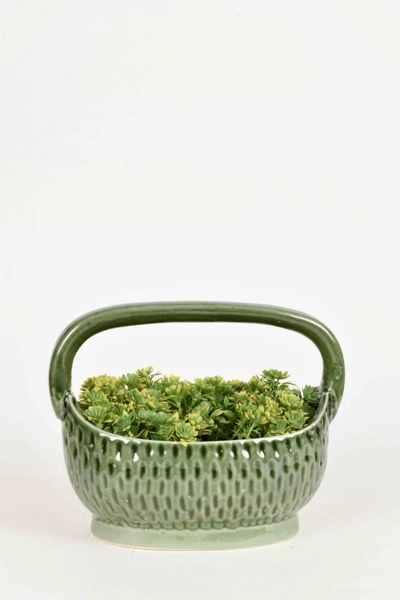 Classic Ceramic Planter — 9.5" Dia × 10" Height — Primary View