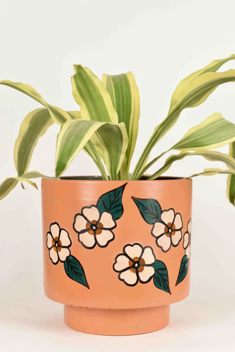 Classic Ceramic Planter — 8" Dia × 7" Height — Primary View