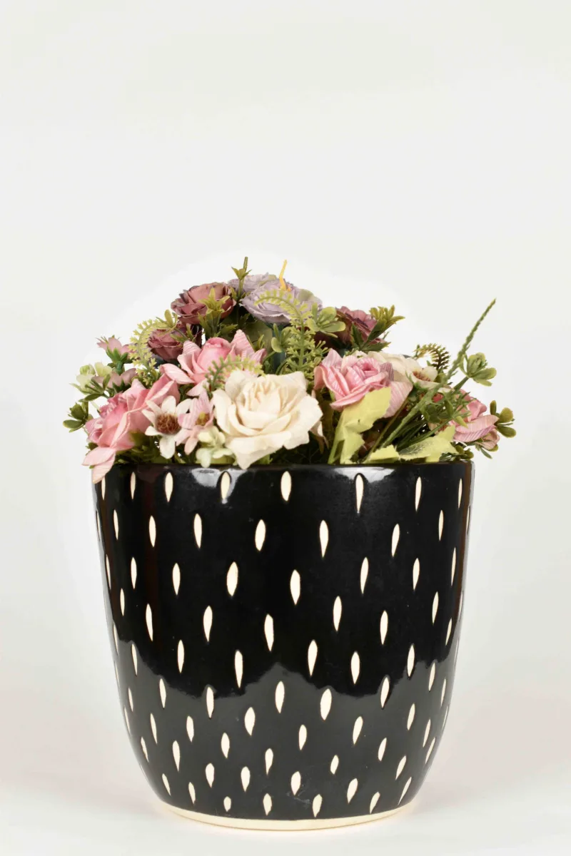 Classic Ceramic Planter — 7" Dia × 6" Height — Primary View