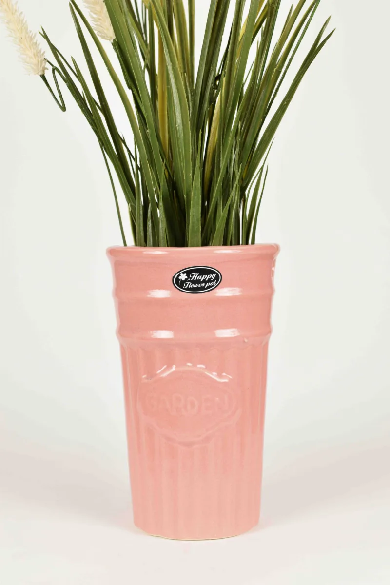 Classic Ceramic Planter — 8" Dia × 7.5" Height — Primary View