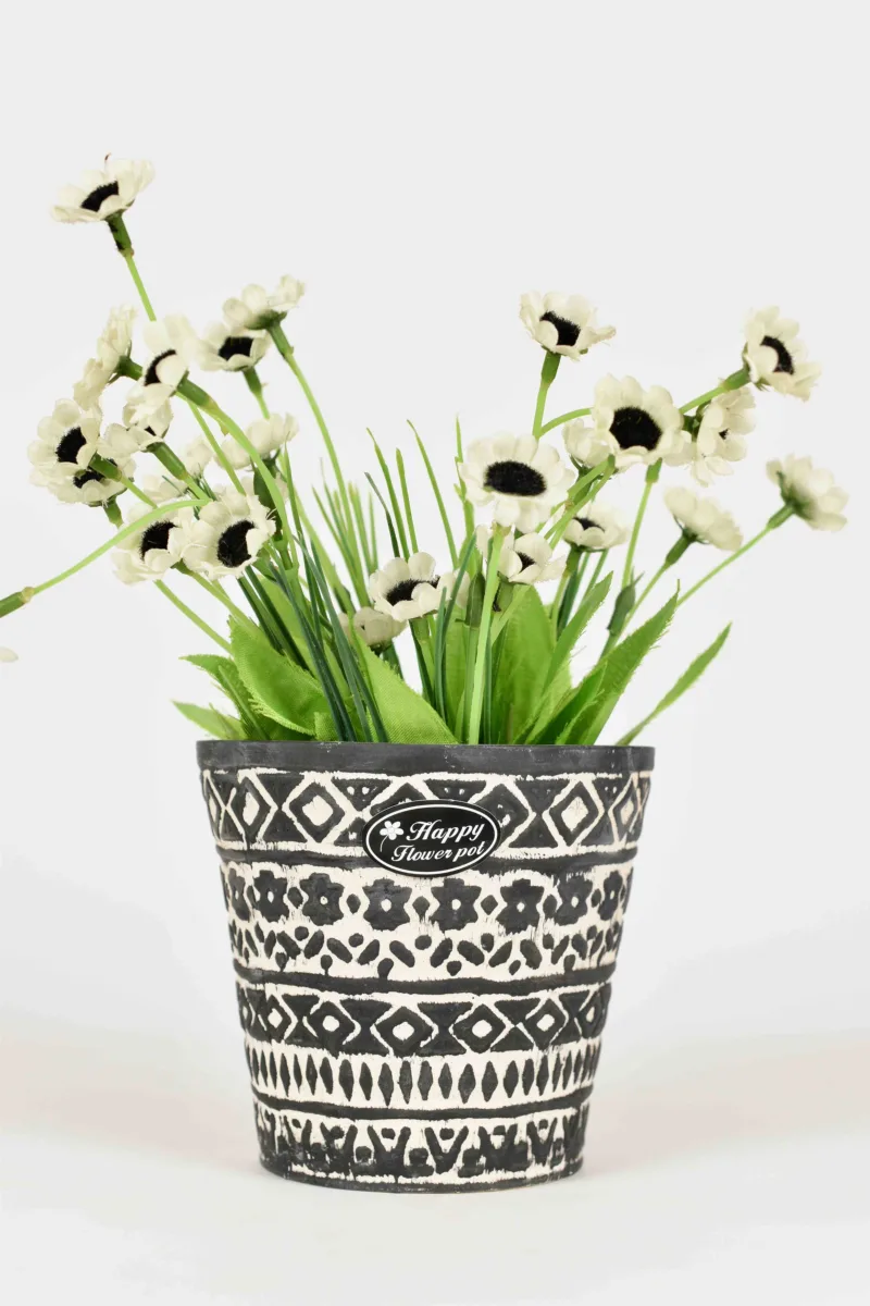 Classic Ceramic Planter — 9" Dia × 8.5" Height — Primary View