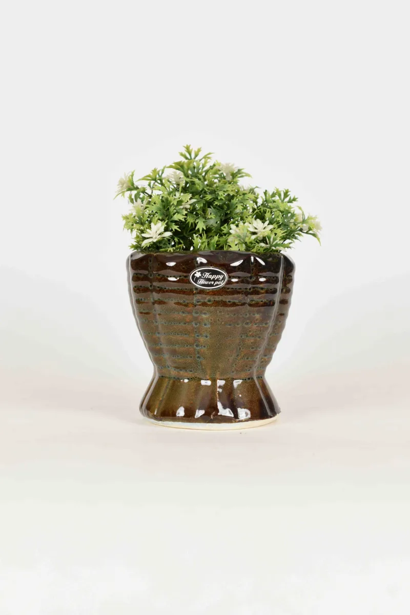 Classic Ceramic Planter — 4.5" Dia × 5" Height — Primary View
