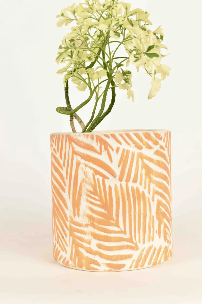 Classic Ceramic Planter — 5" Dia × 4" Height — Primary View