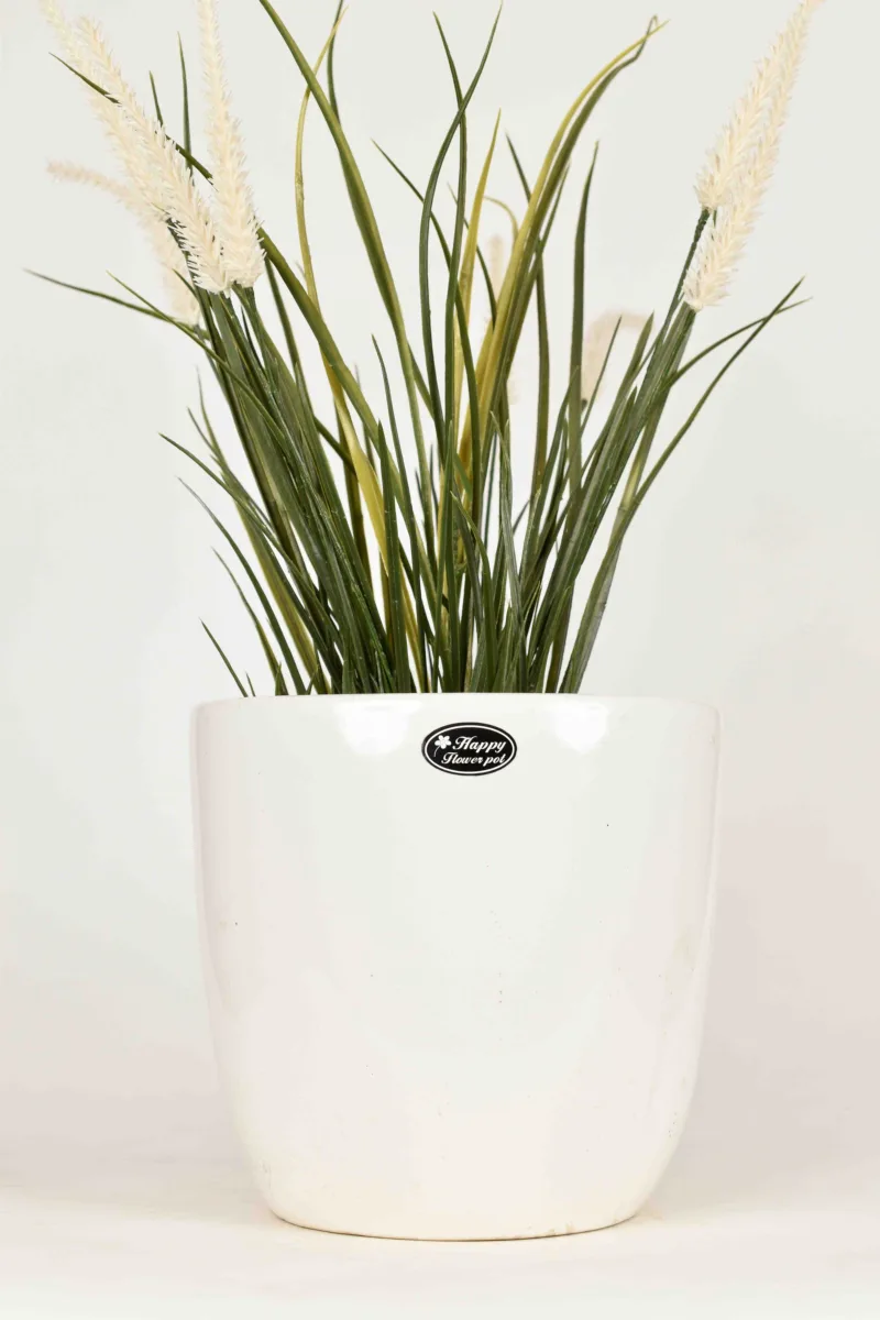 Classic Ceramic Planter — 6" Dia × 5.5" Height — Primary View