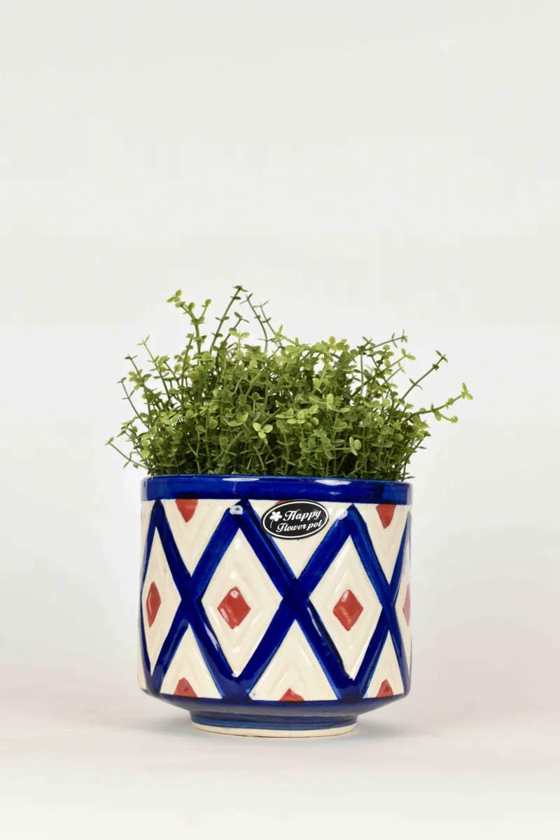 Classic Ceramic Planter — 5" Dia × 5" Height — Primary View