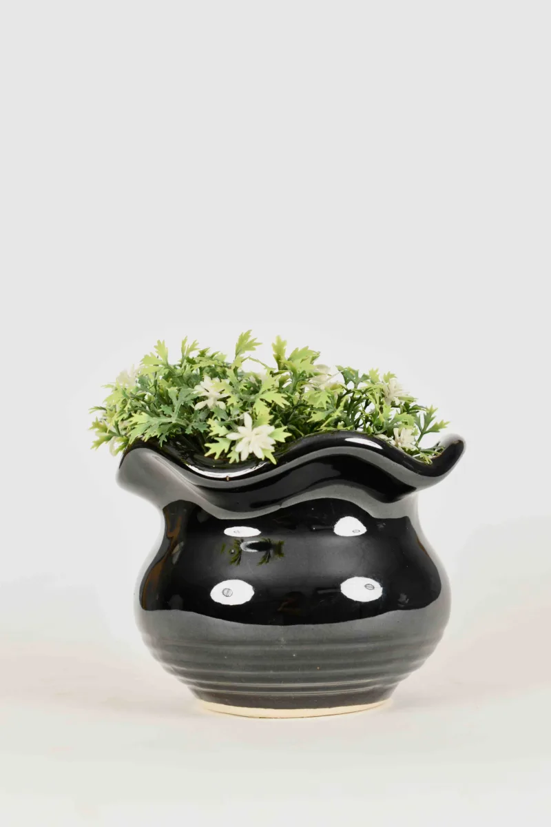 Classic Ceramic Planter — 5" Dia × 5" Height — Primary View