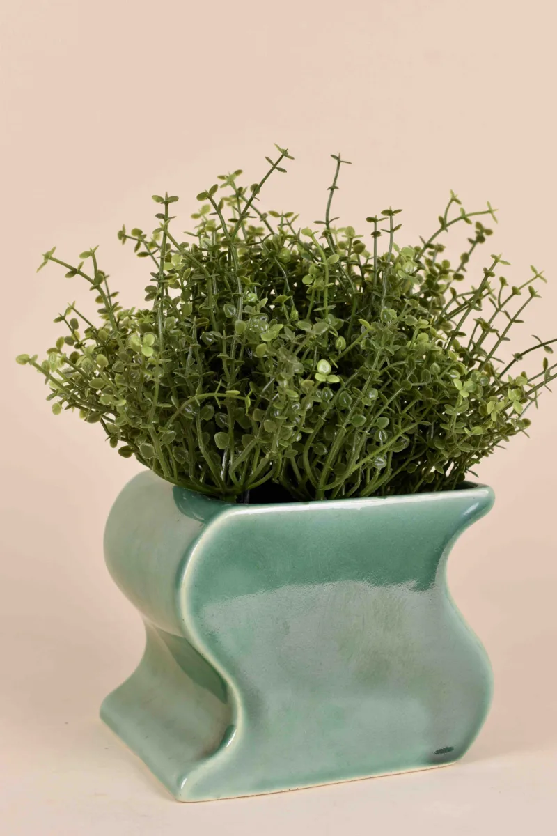 Classic Ceramic Planter — 7" Dia × 3" Height