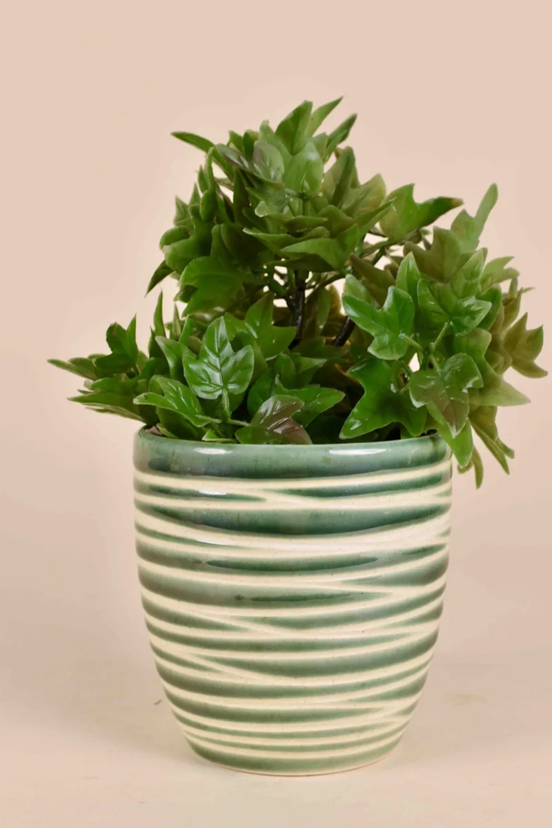 Classic Ceramic Planter — 4" Dia × 4" Height — Primary View
