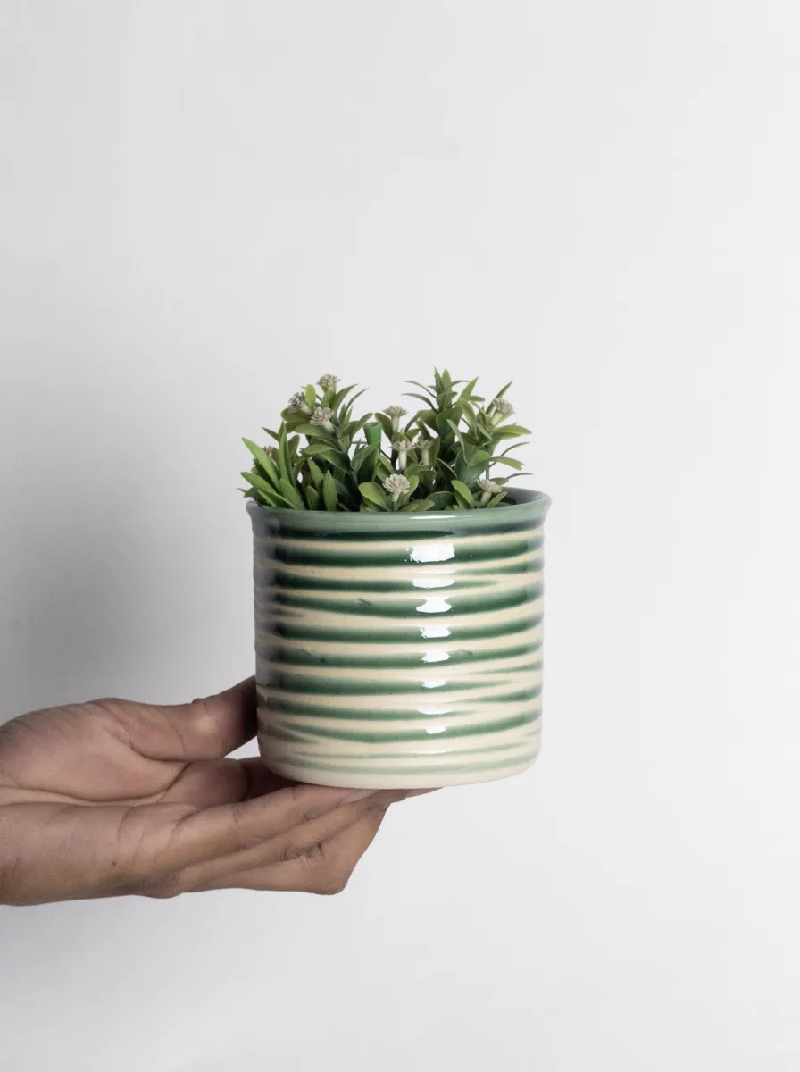 Classic Ceramic Planter — 4.5" Dia × 4.5" Height — Primary View