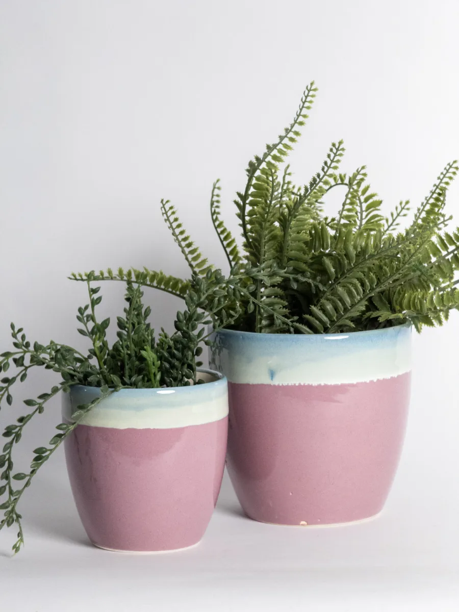 Classic Ceramic Planter — 5" Dia × 4" Height — Primary View