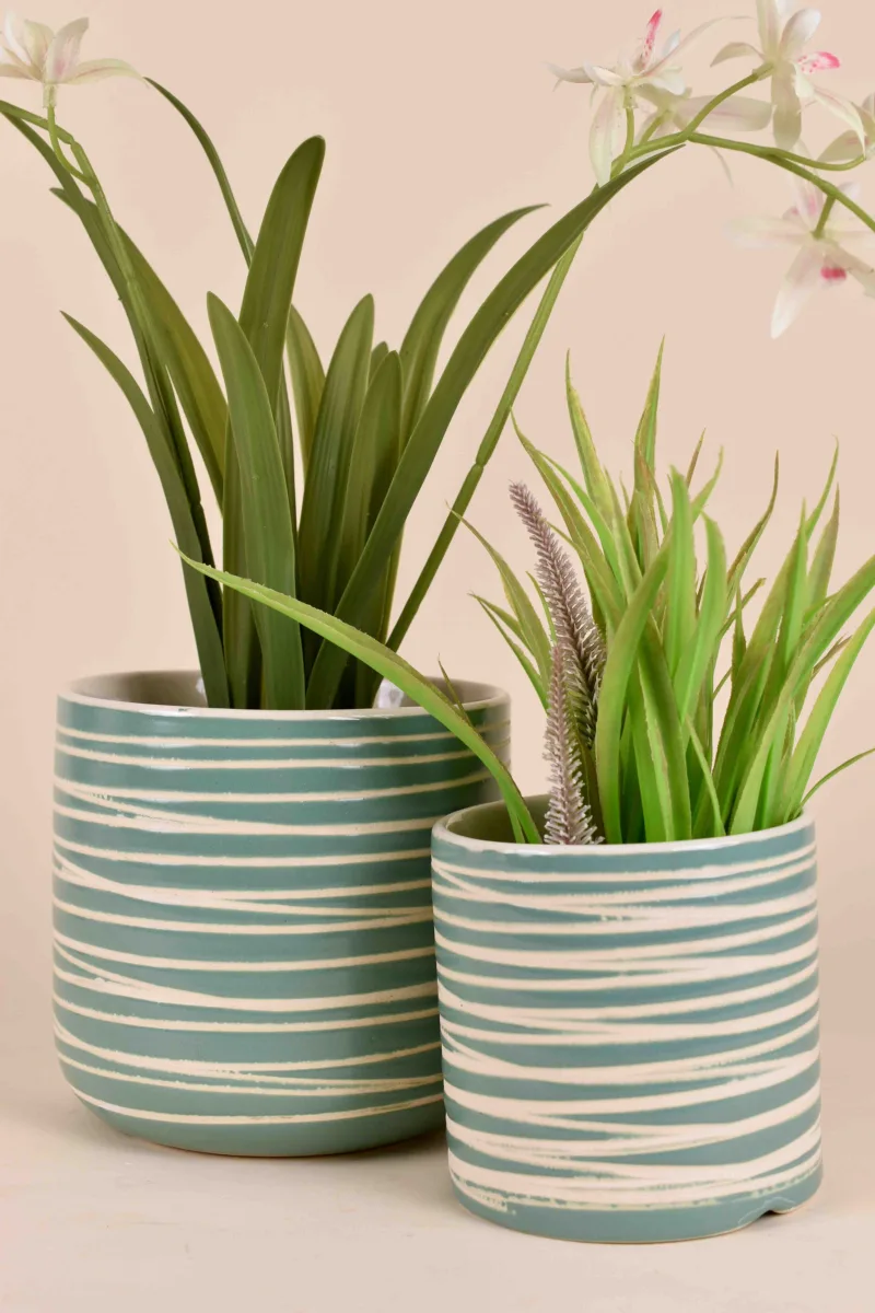 Classic Ceramic Planter Set of 2 (2" Dia) — Primary View