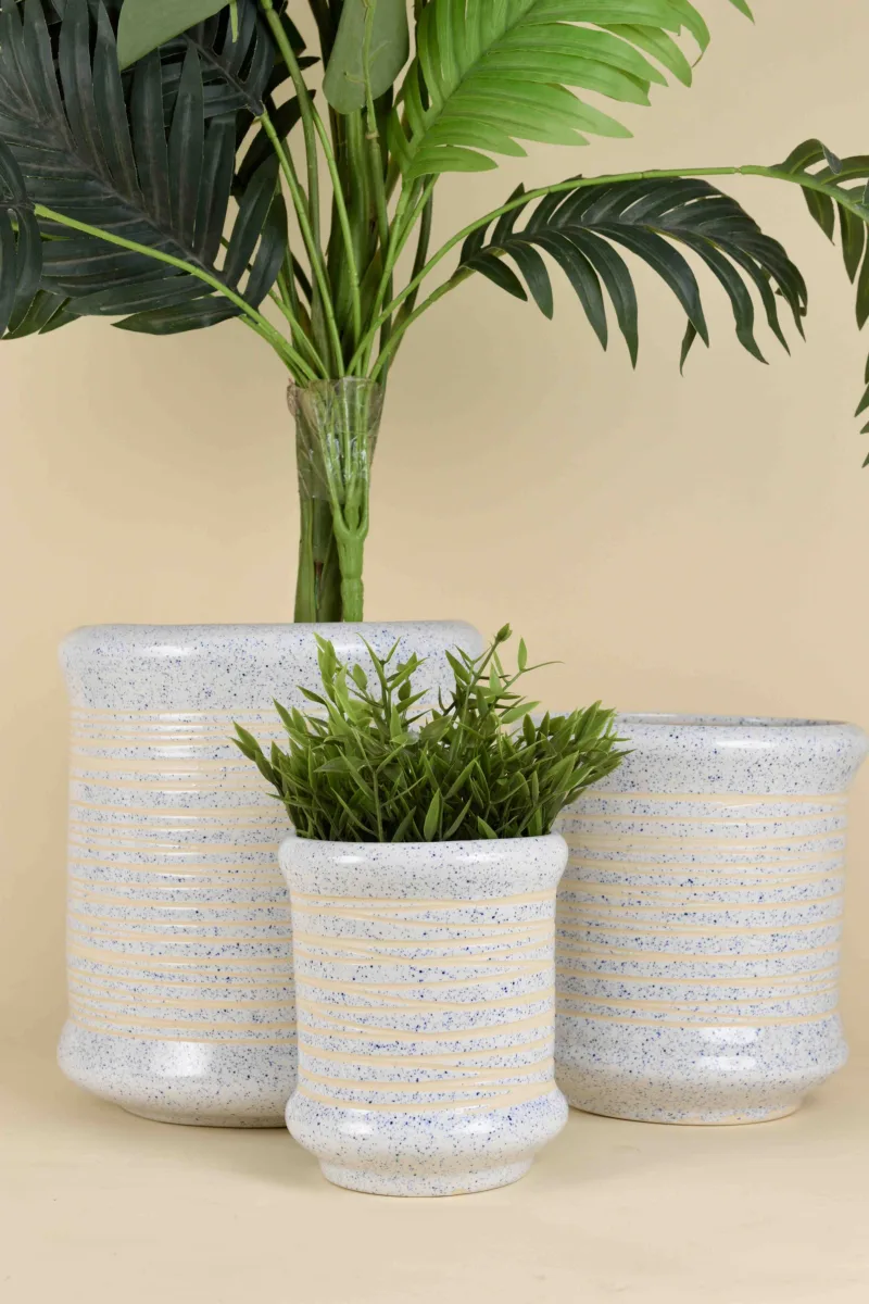 Classic Ceramic Planter — 5" Dia × 5" Height — Primary View