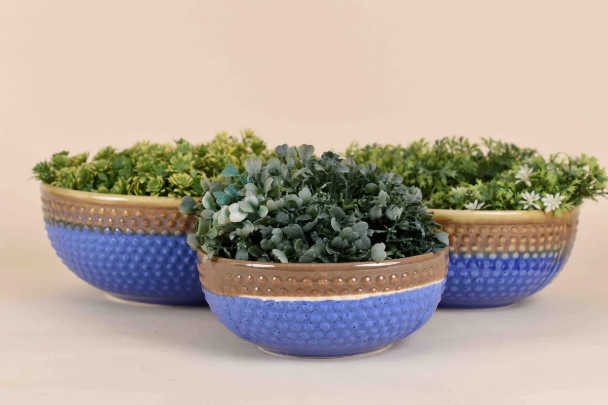 Classic Ceramic Planter — 5" Dia × 5" Height — Primary View