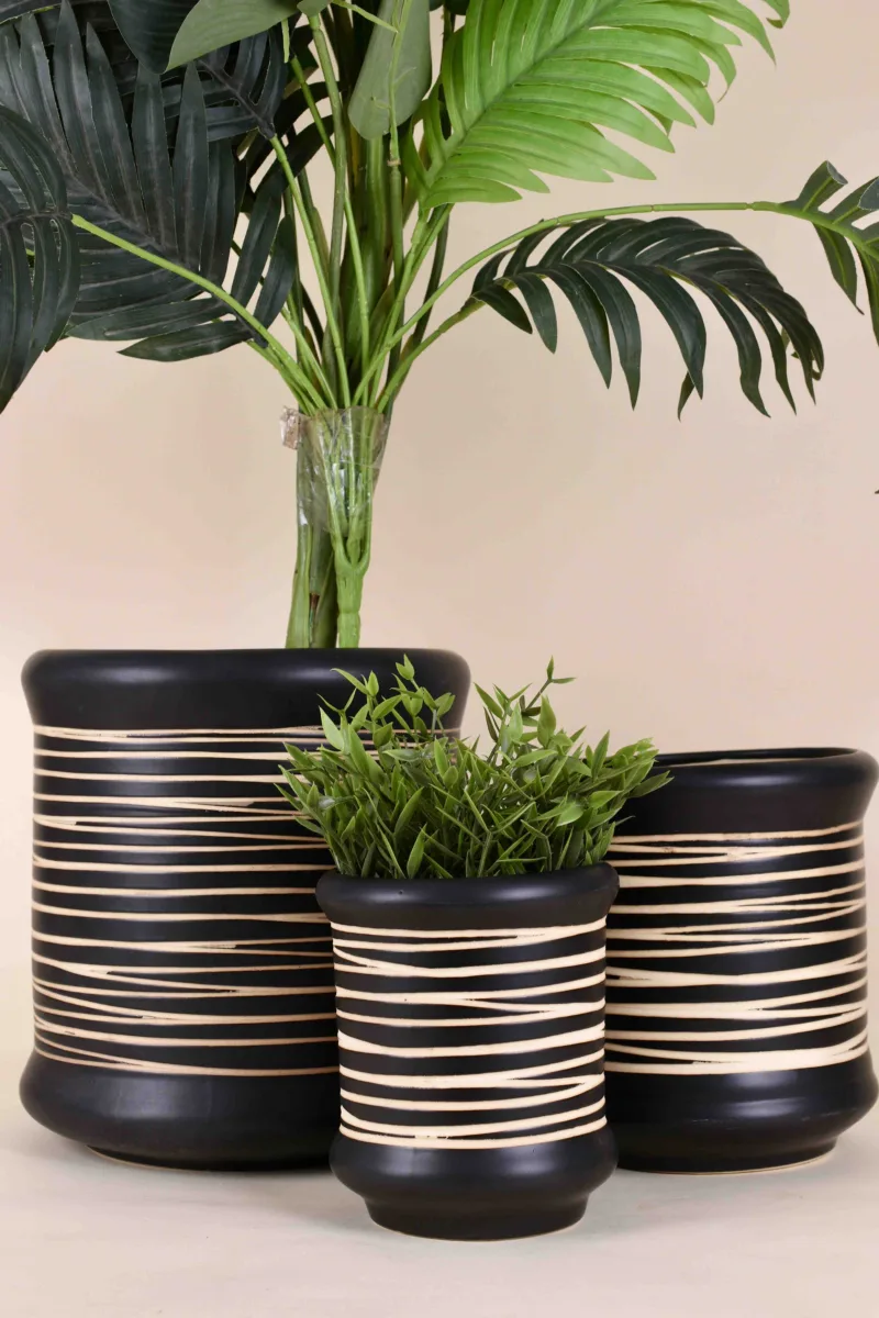 Classic Ceramic Planter Set of 3 (3" Dia) — Primary View