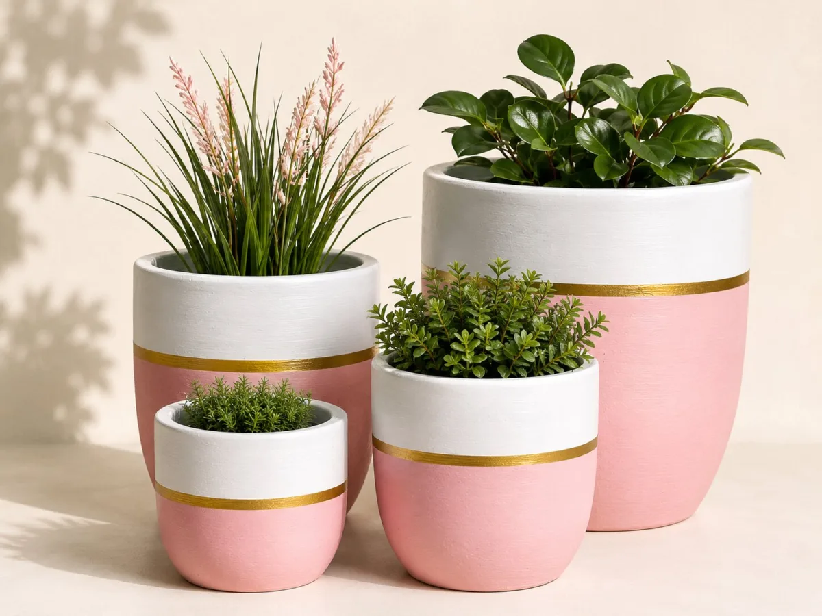 Classic Ceramic Planter — 11" Dia × 4" Height — Primary View