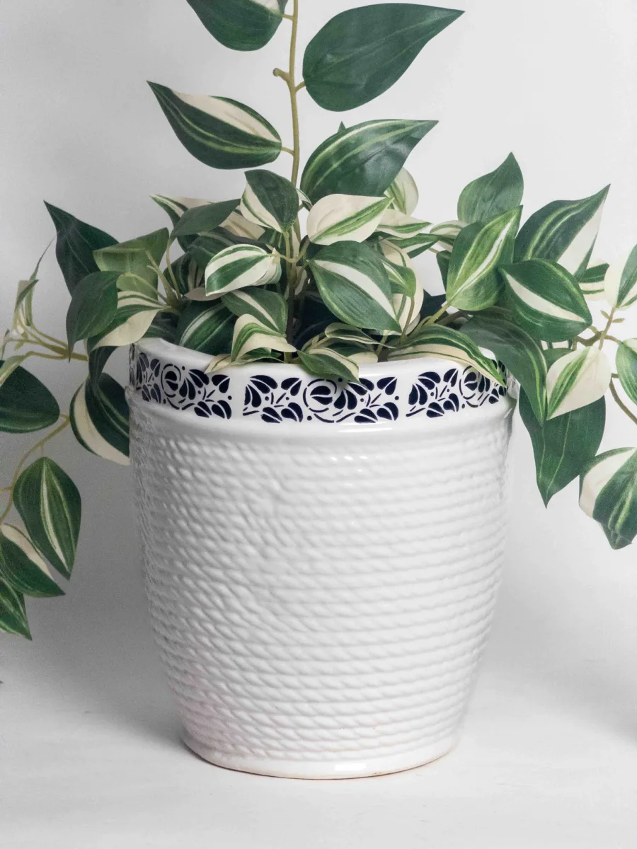 Classic Ceramic Planter — 4" Dia × 3.5" Height — Primary View