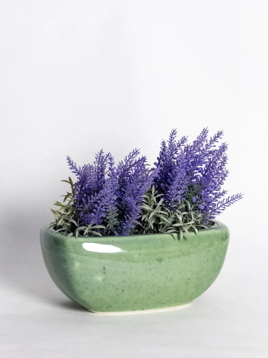 Classic Ceramic Planter — 4" Dia × 3.5" Height — Primary View