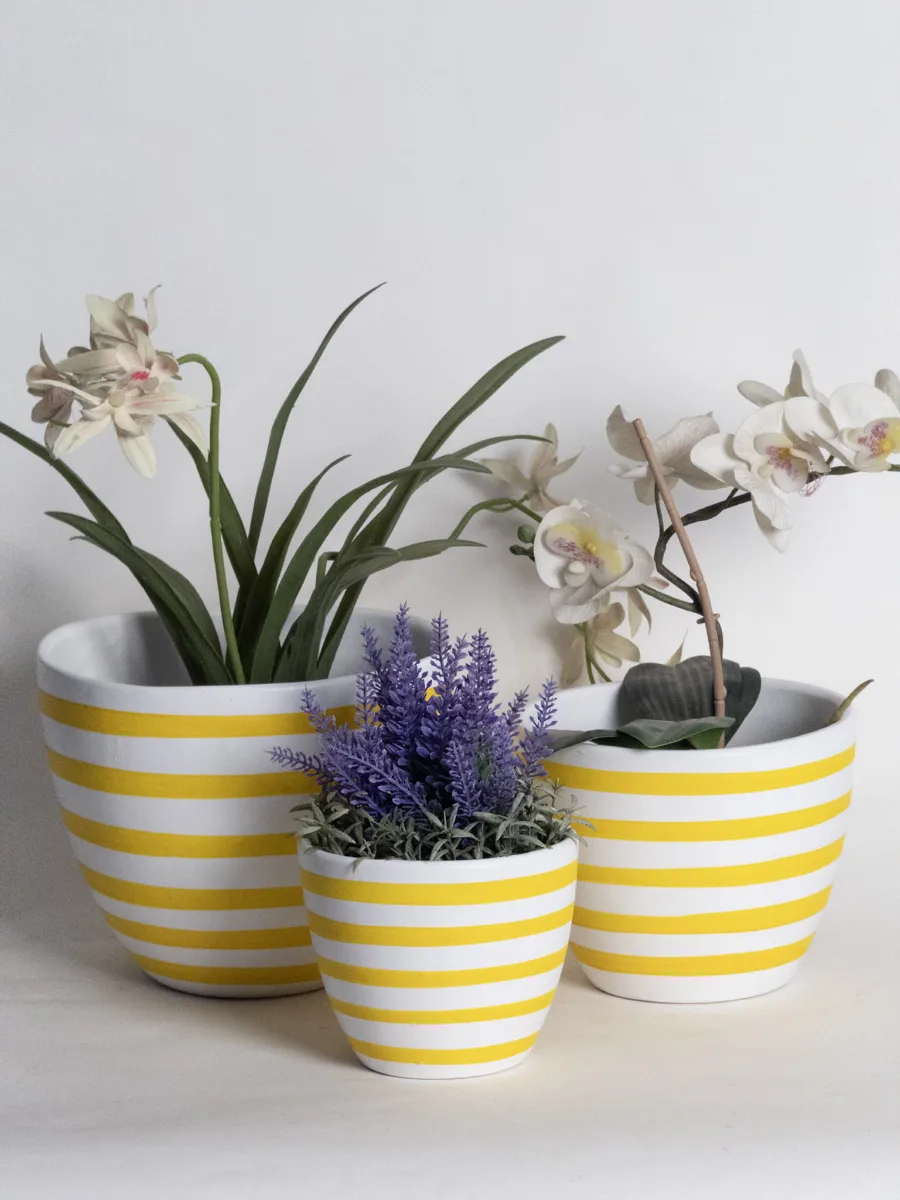 Classic Ceramic Planter — 9" Dia × 10" Height — Primary View
