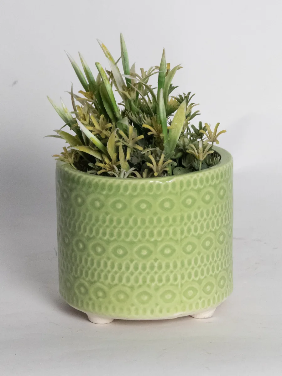 Classic Ceramic Planter — 5" Dia × 5" Height — Primary View