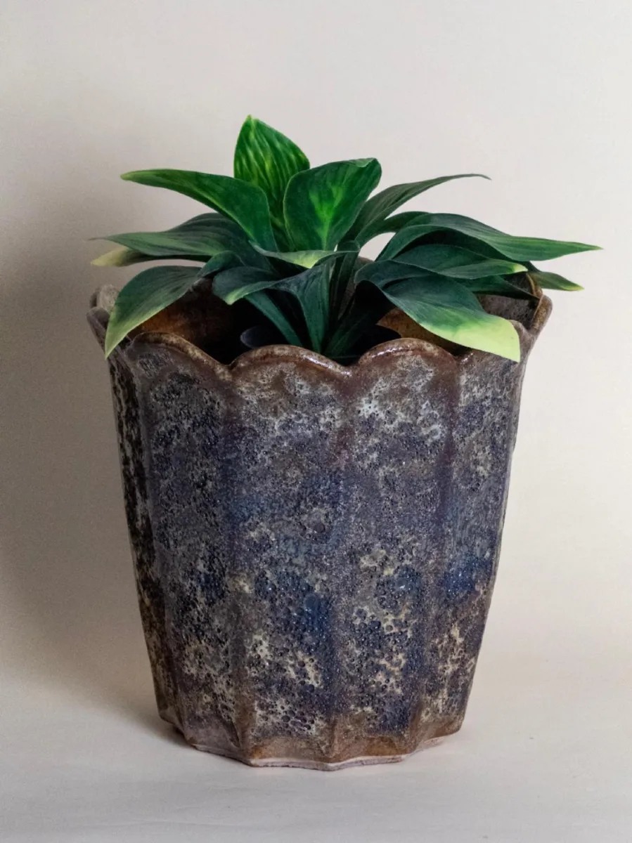 Classic Ceramic Planter — 7" Dia × 6.5" Height — Primary View