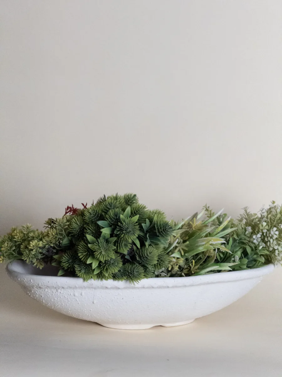 Classic Ceramic Planter — 9" Dia × 12" Height — Primary View