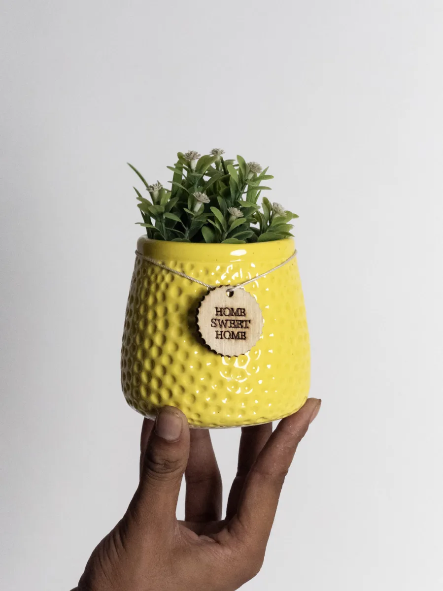 Classic Ceramic Planter — 3" Dia × 2.5" Height — Primary View