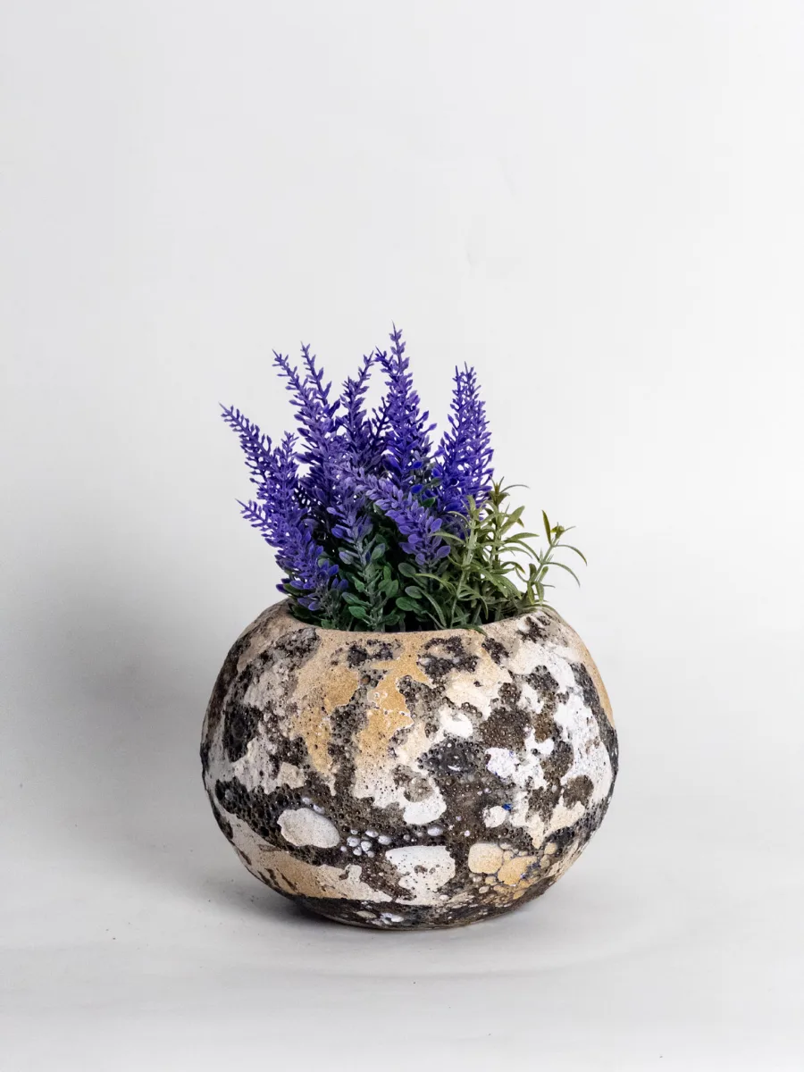 Classic Ceramic Planter — 4" Dia × 4" Height — Primary View
