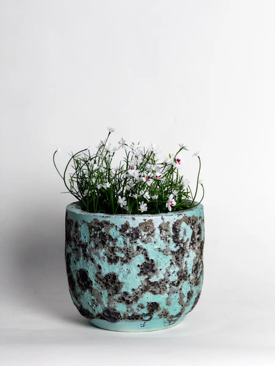 Classic Ceramic Planter — 6" Dia × 5.5" Height — Primary View