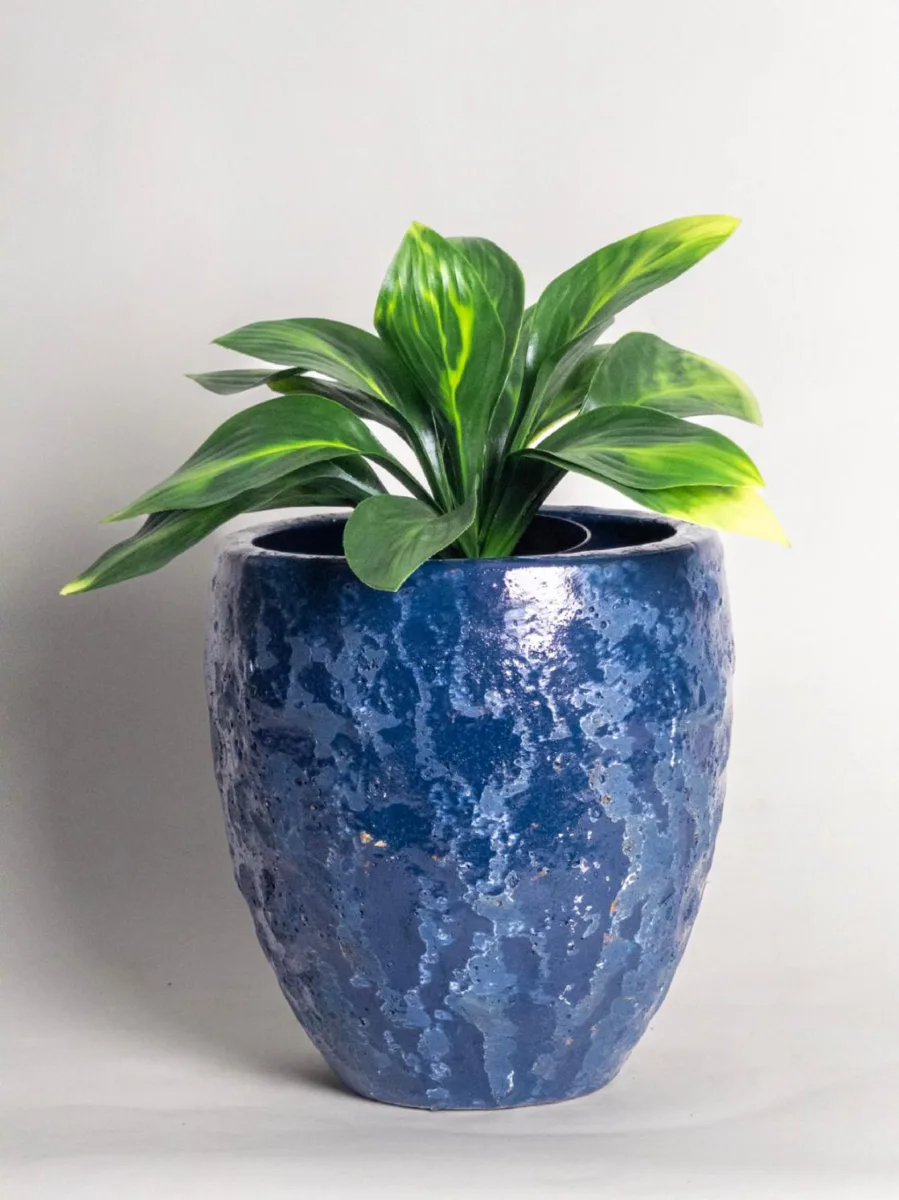 Classic Ceramic Planter — 6" Dia × 5.5" Height — Primary View
