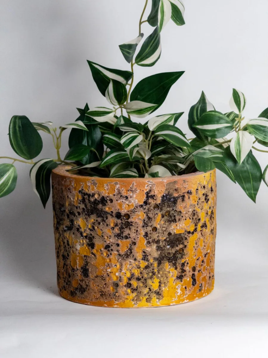 Classic Ceramic Planter — 7" Dia × 6" Height — Primary View