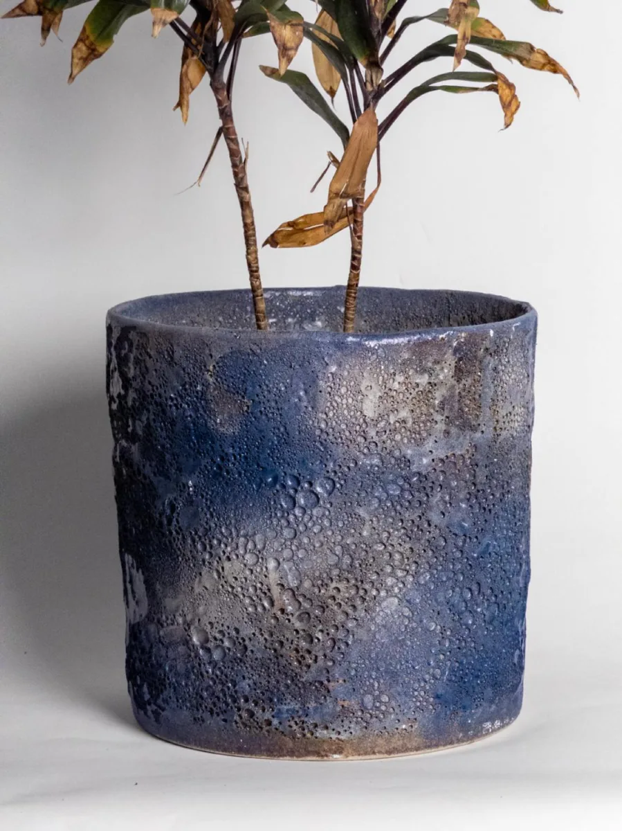 Classic Ceramic Planter — 9" Dia × 7" Height — Primary View