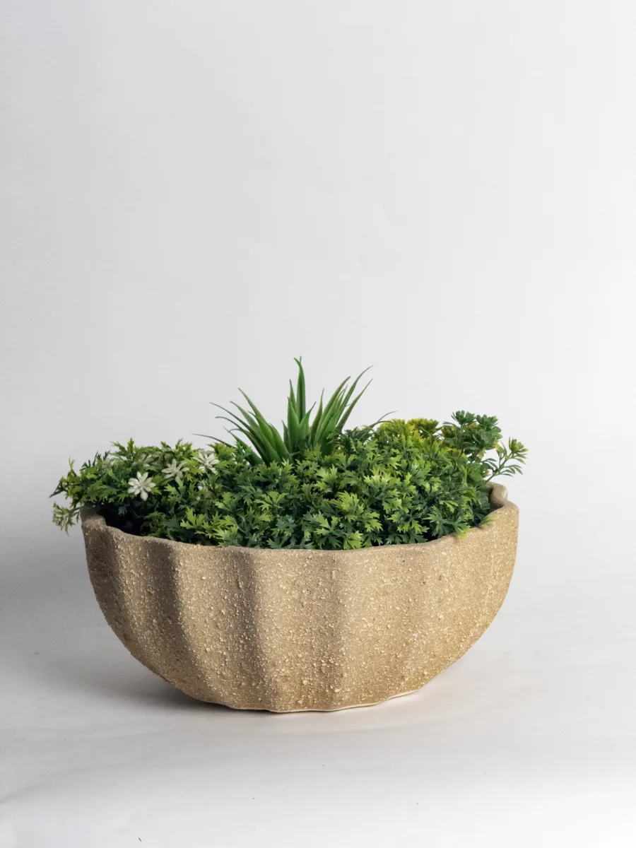 Classic Ceramic Planter — 9" Dia × 13" Height — Primary View