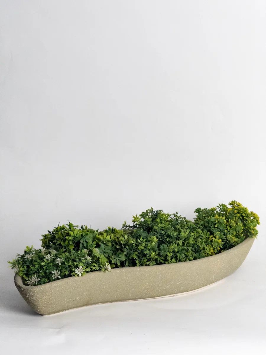 Classic Ceramic Planter — 9" Dia × 13" Height — Primary View