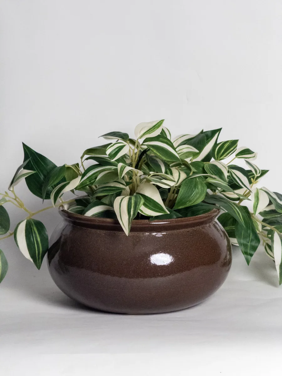 Classic Ceramic Planter — 3" Dia × 3" Height — Primary View