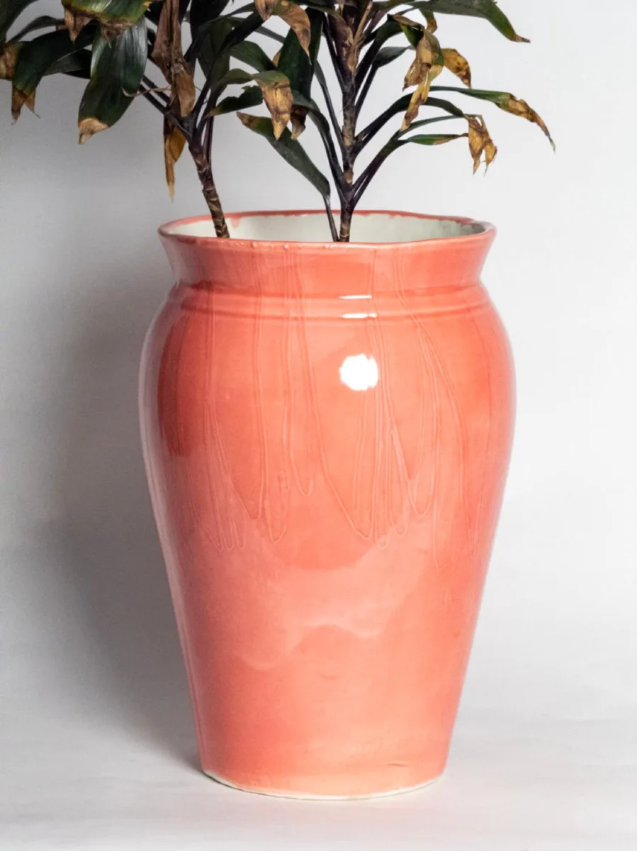 Classic Ceramic Planter — 6" Dia × 5" Height — Primary View