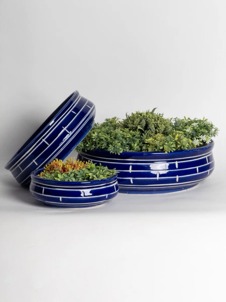 Classic Ceramic Planter Set of 4 (4" Dia) — Primary View
