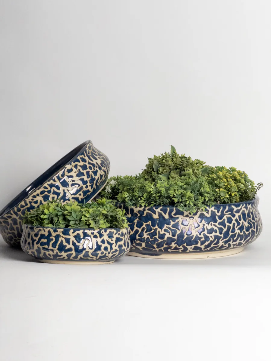 Classic Ceramic Planter Set of 2 (2" Dia) — Primary View