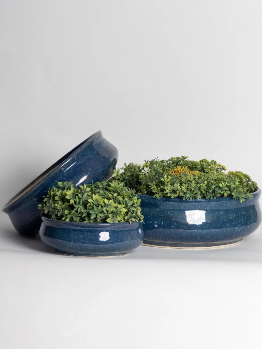 Classic Ceramic Planter Set of 3 (3" Dia) — Primary View