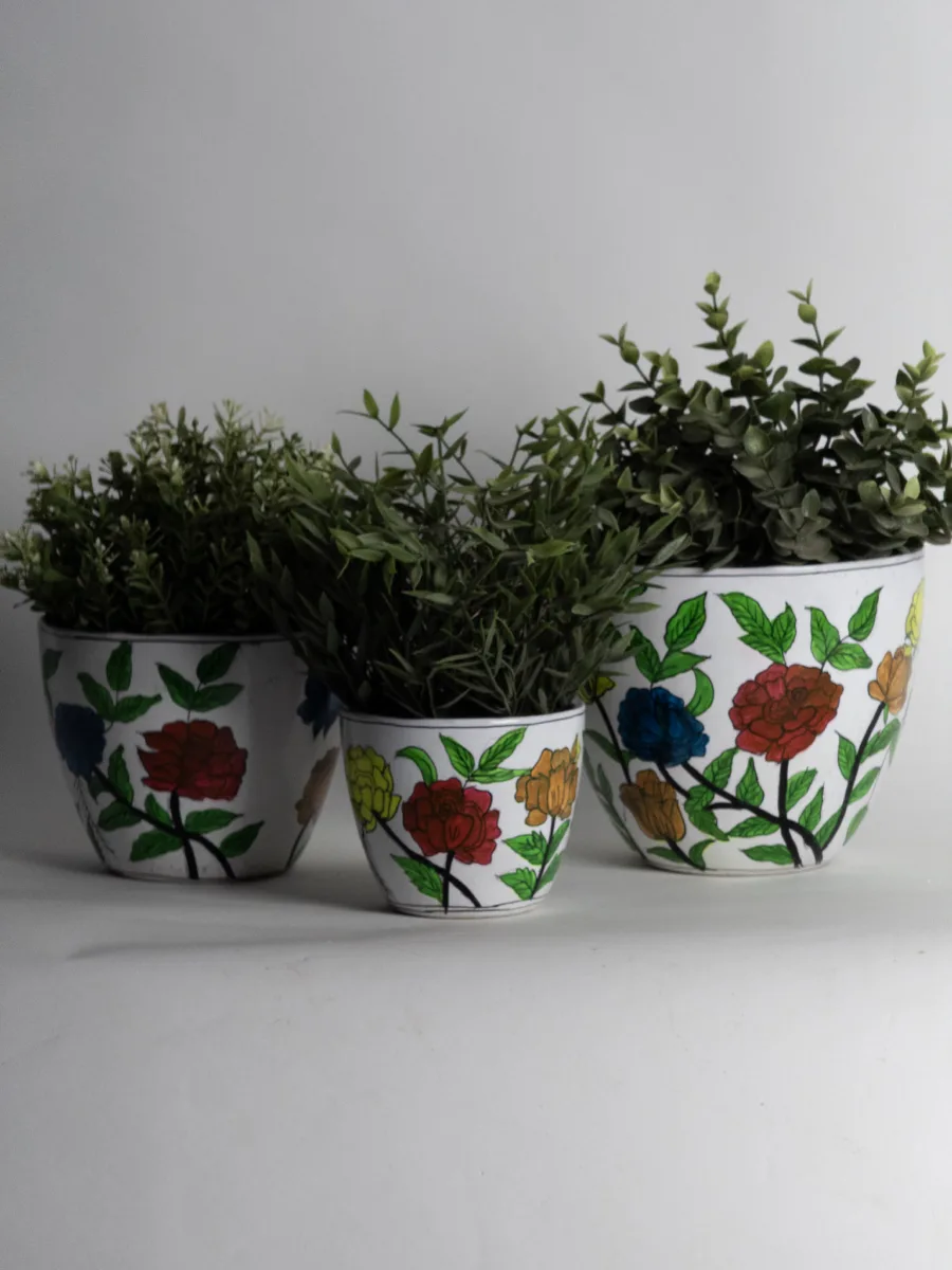 Classic Ceramic Planter Set of 3 (3" Dia) — Primary View