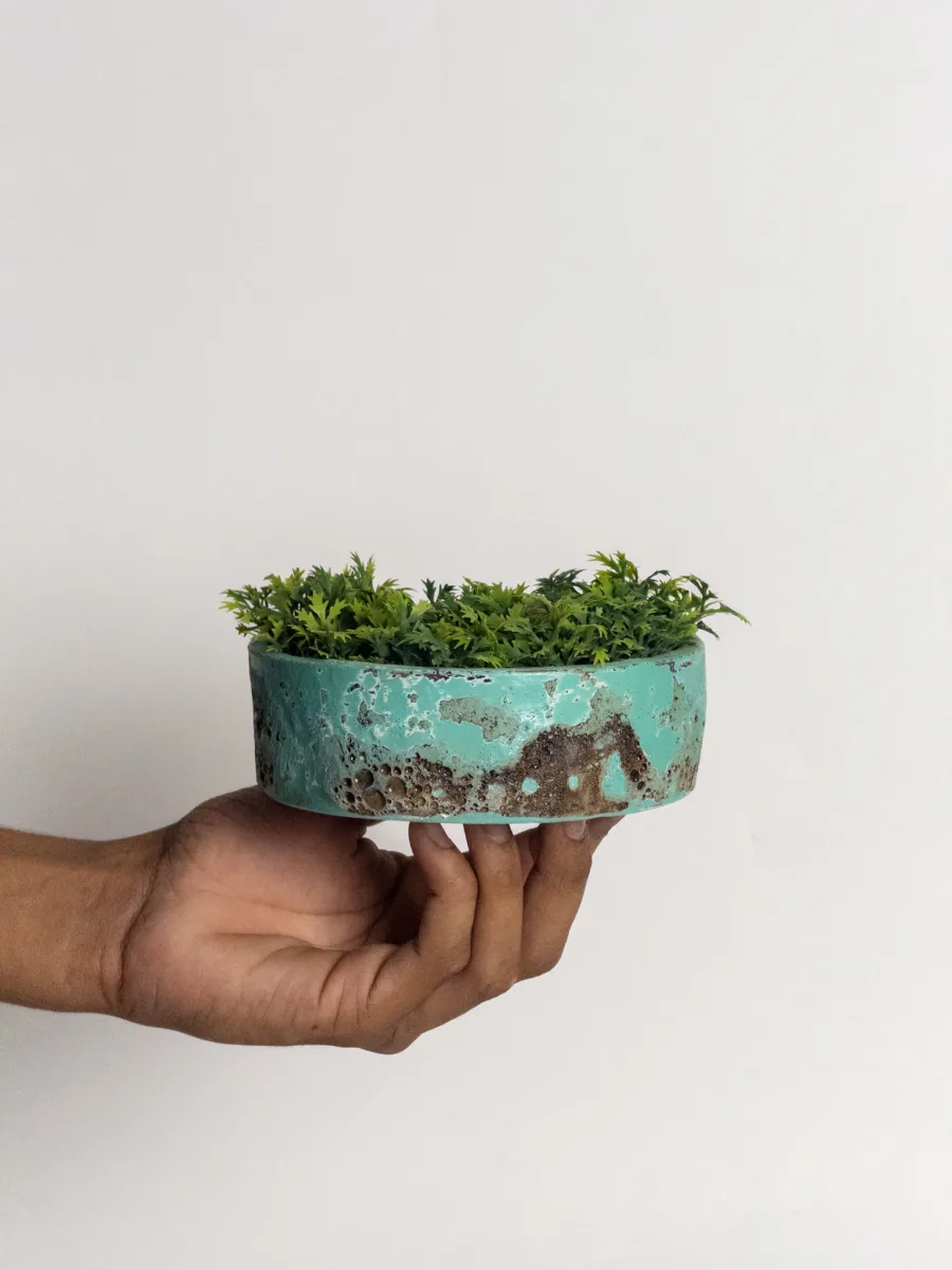 Classic Ceramic Planter — 3" Dia × 3" Height — Primary View