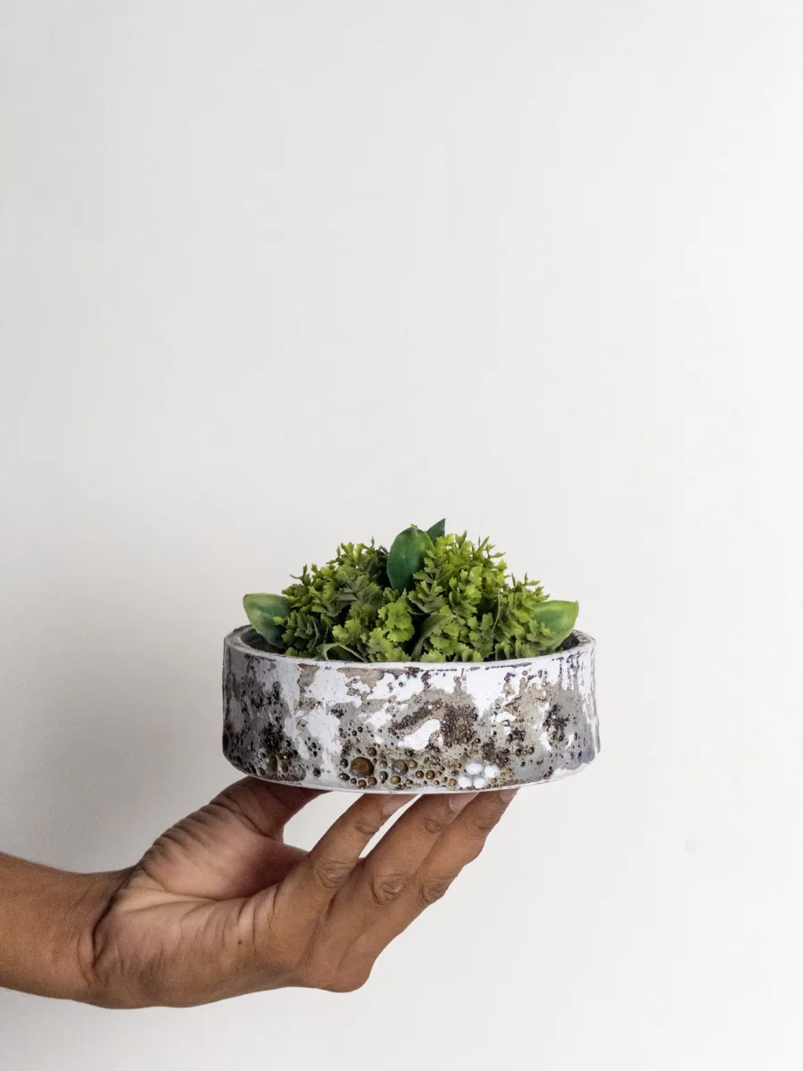 Classic Ceramic Planter — 3" Dia × 3" Height — Primary View