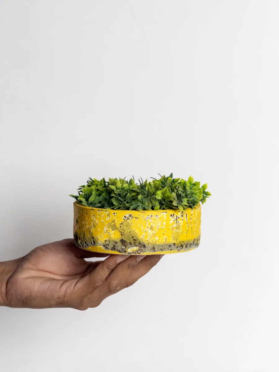 Classic Ceramic Planter — 3" Dia × 3" Height — Primary View