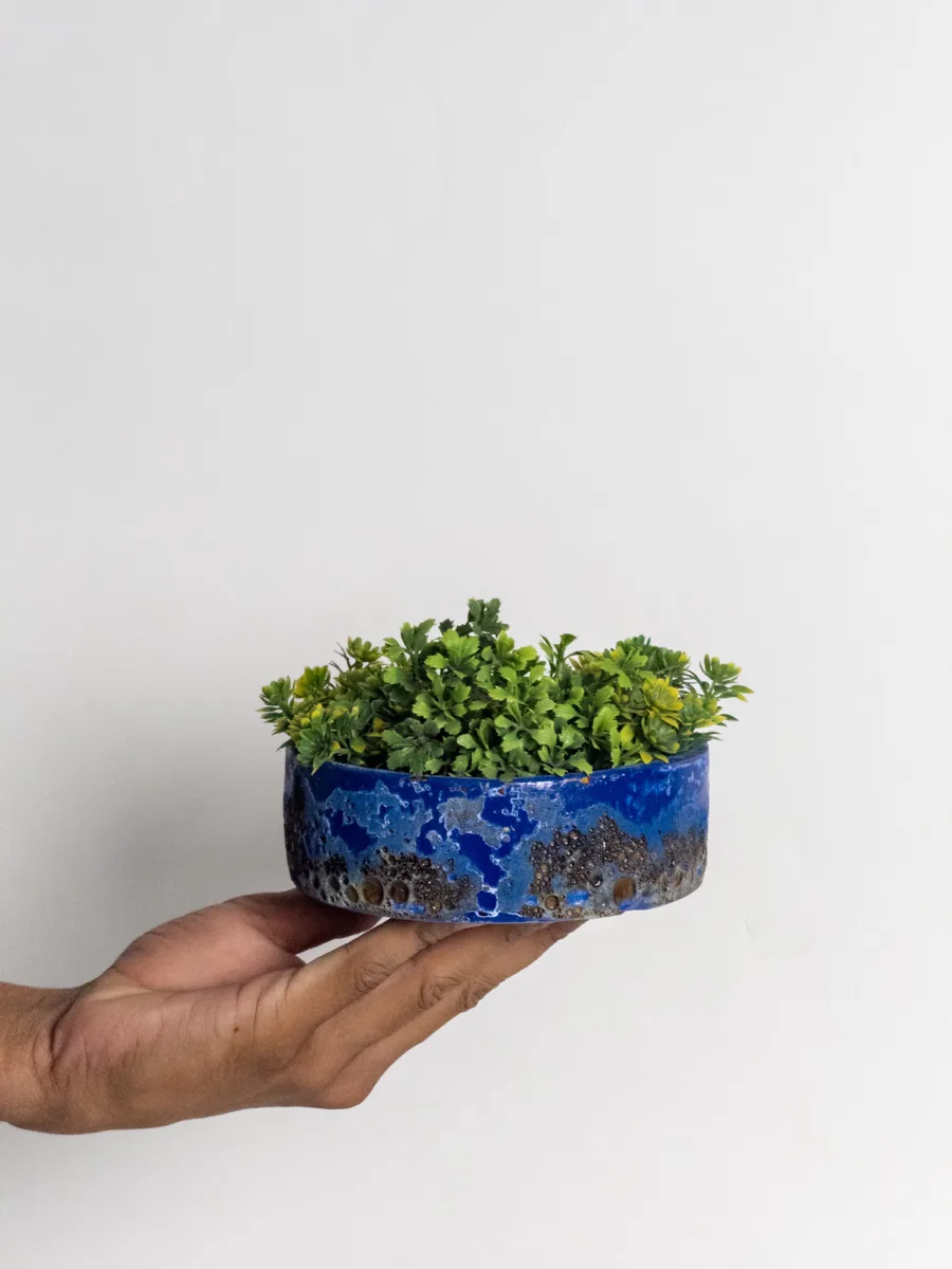 Classic Ceramic Planter — 3" Dia × 3" Height — Primary View