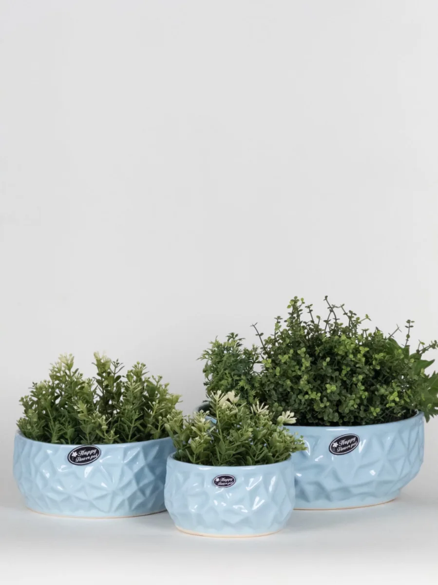 Classic Ceramic Planter — 7" Dia × 10" Height — Primary View