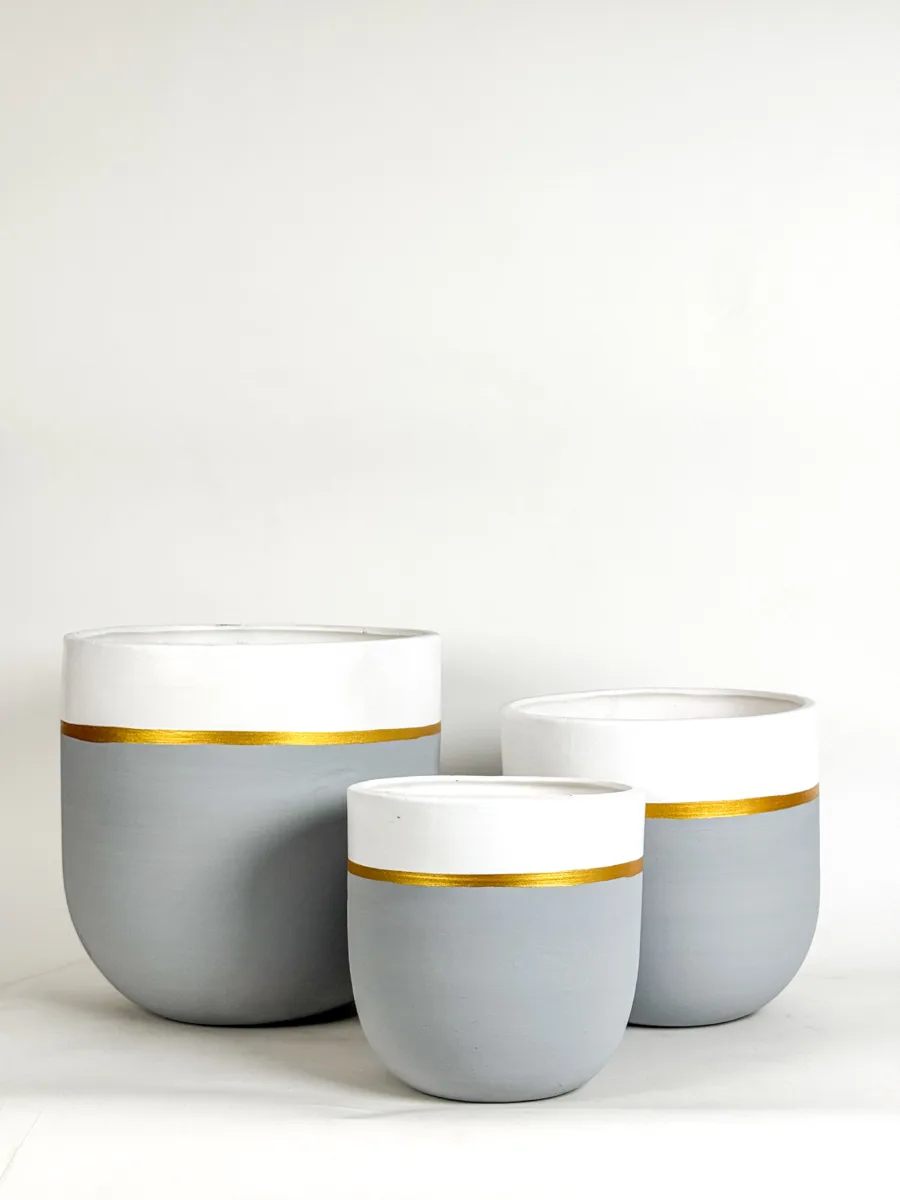 Classic Ceramic Planter Set of 3 (3" Dia) — Primary View