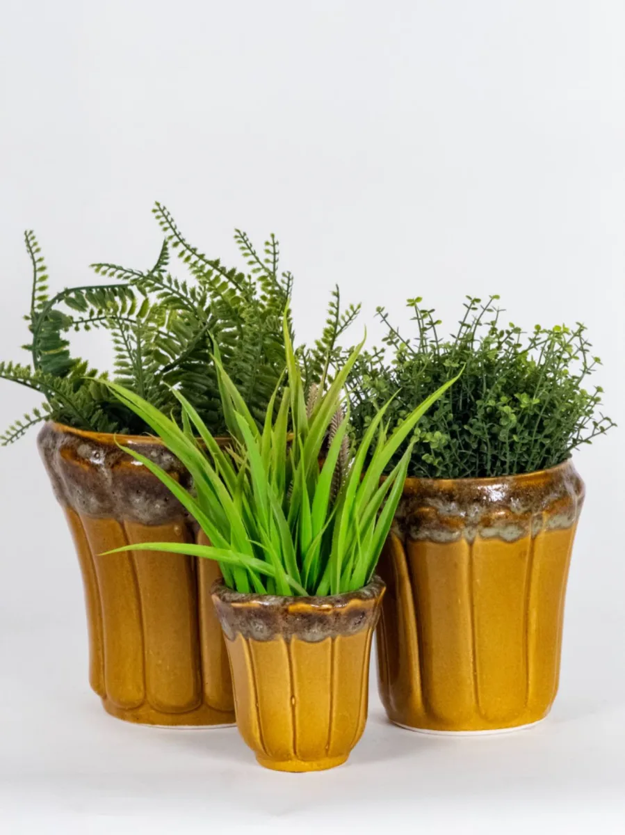 Classic Ceramic Planter Set of 4 (4" Dia) — Primary View