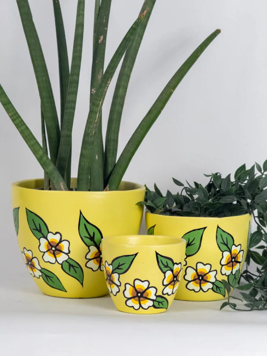 Classic Ceramic Planter Set of 3 (3" Dia) — Primary View