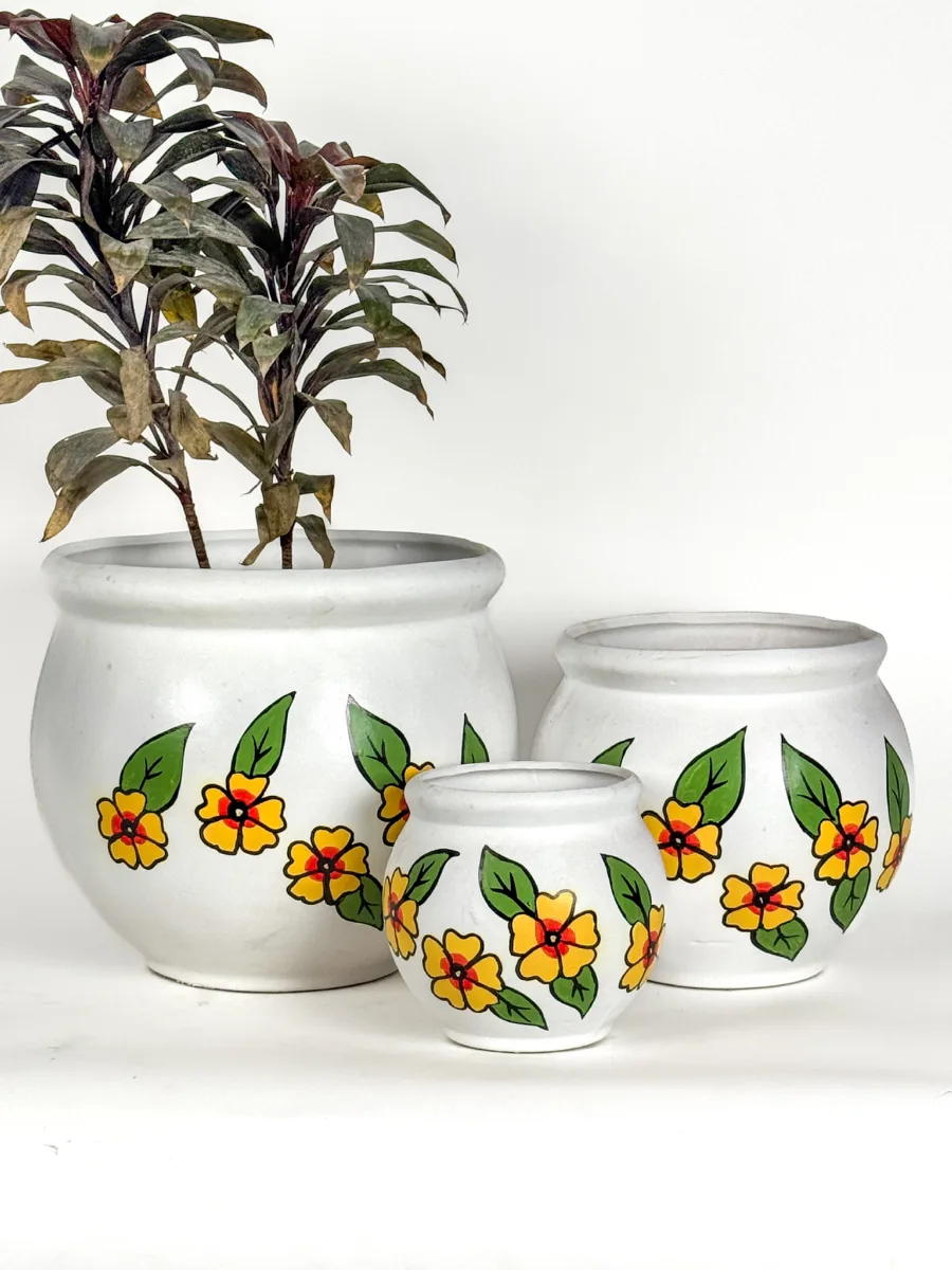 Classic Ceramic Planter Set of 3 (3" Dia) — Primary View