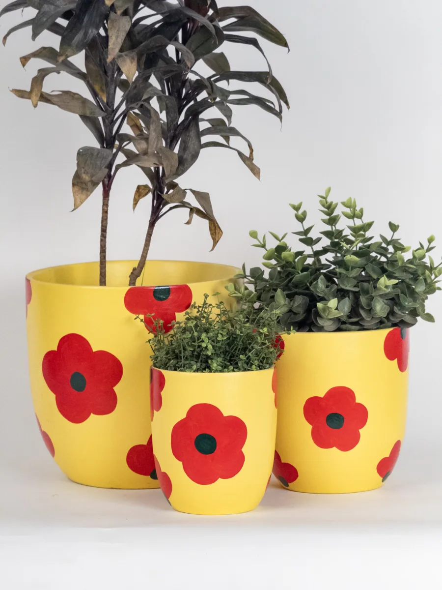Classic Ceramic Planter Set of 3 (3" Dia) — Primary View